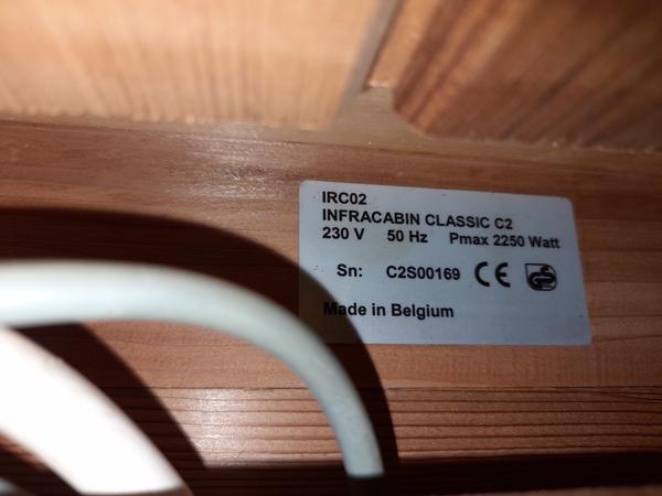 Goed werkende infraroodsauna (tweepersoons)