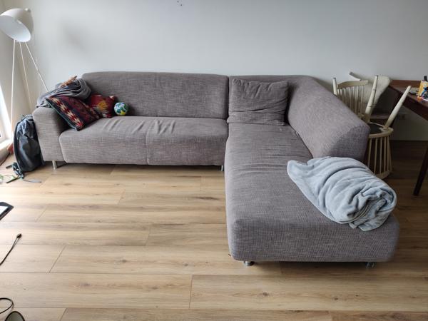 Comfortable hoekbank!