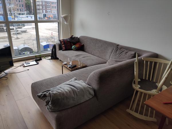 Comfortable hoekbank!