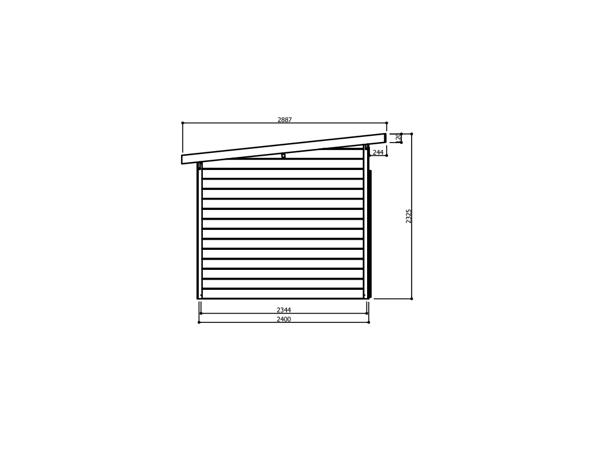 Tuinhuis-Blokhut Verona: 3000 x 2400mm ---PROMO---