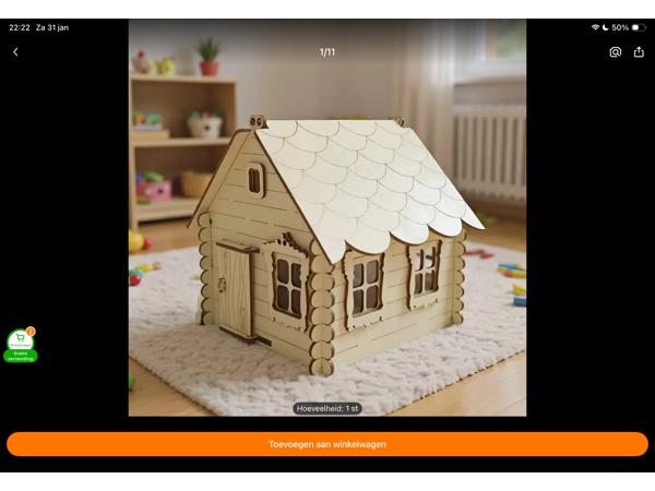 Miniatuurhuisjes van hout (modelbouw)