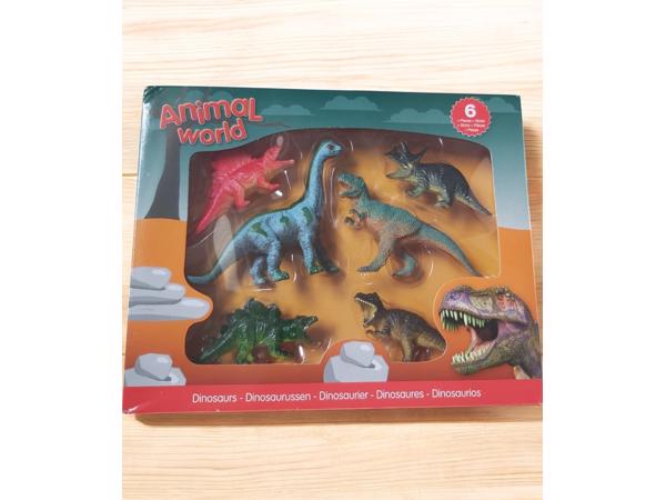 6 delig Animal World Dinosaurus speel set