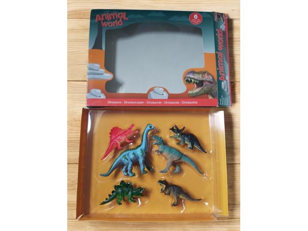 6 delig Animal World Dinosaurus speel set