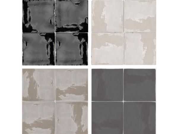 Handvorm 8 kleuren 13x13 cm Spaanse witjes handvorm tegels