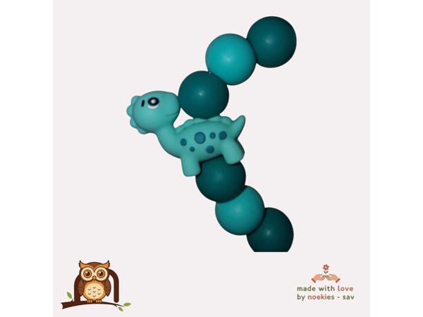 noekies speenkoord dino turquoise nr 26