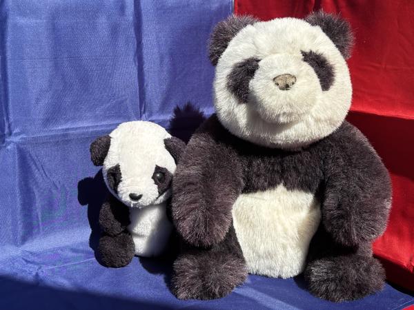 Pandabeer set van 2 panda beren Gund knuffel