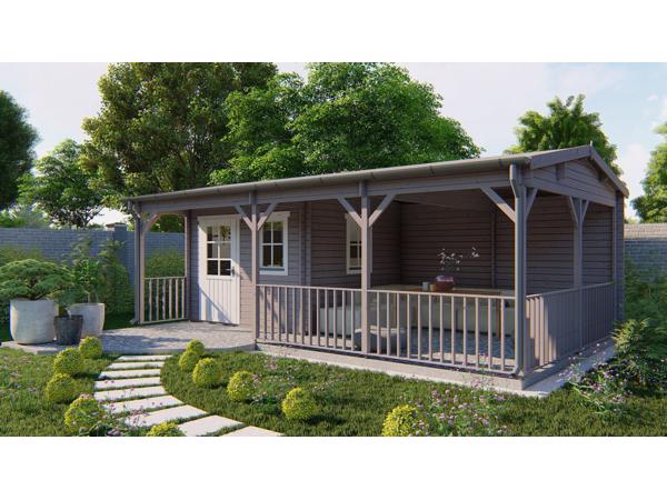 Blokhut - Tuinhuis Ragna | 40 mm | vuren onbehandeld