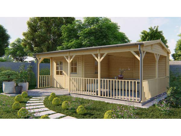 Blokhut - Tuinhuis Ragna | 40 mm | vuren onbehandeld