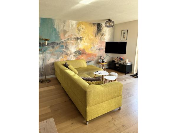 Leuke leolux bank die heerlijk zit