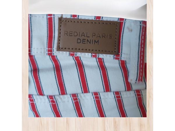 Redial Denim Paris skinny jeans wit rood S