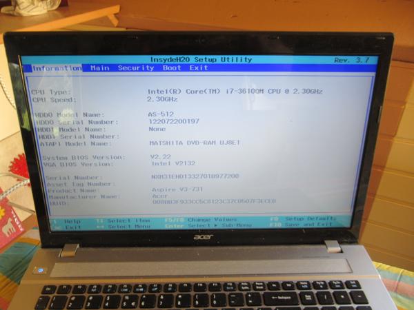 acer aspire v3 731  i7