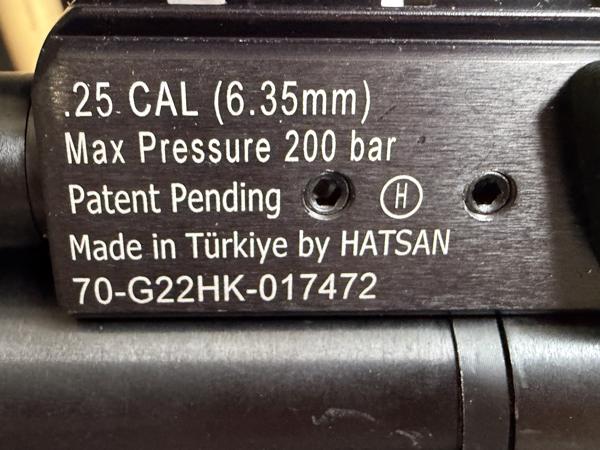 Hatsan 65BT  Elite SB  QE   6,35 / .25