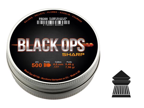 BLACK OPS SHARP HARD POINT 4.50 MM 0.49 gram - 7.56 grain