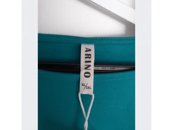 Sweat jurk motorcycle turquoise XL/XXL
