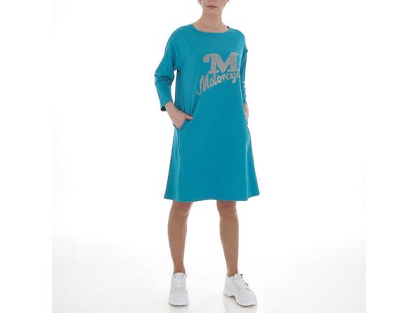 Sweat jurk motorcycle turquoise XL/XXL