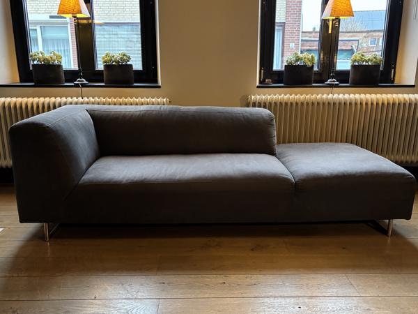 Mooie gebruikte bank antraciet