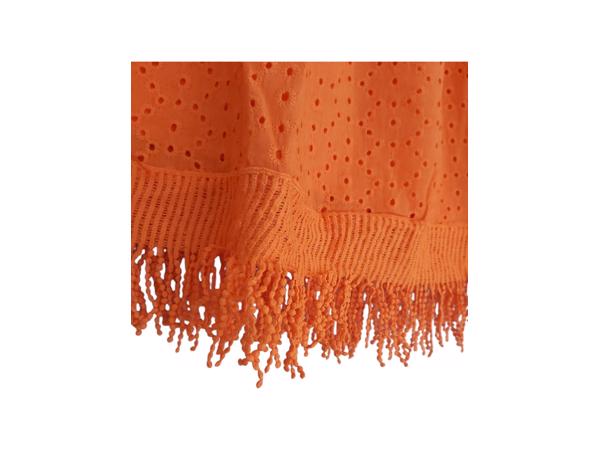 Drole de Copine rok gaatjes patroon oranje S/M