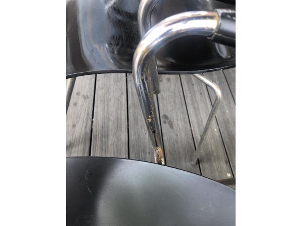 3 Mooie design zwarte eetkamerstoelen