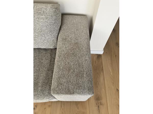 Grijze bank 3 personen