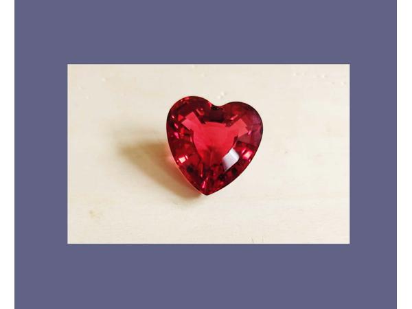 Swarovski Hart Rood met doos  echtheids-logo op het hart