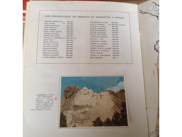 2 BOEKEN ;LA GEOGRAPHIE de L&#x27;AMERIQUE &amp; L&#x27;