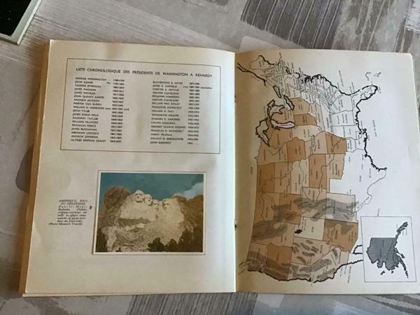 2 BOEKEN ;LA GEOGRAPHIE de L&#x27;AMERIQUE &amp; L&#x27;