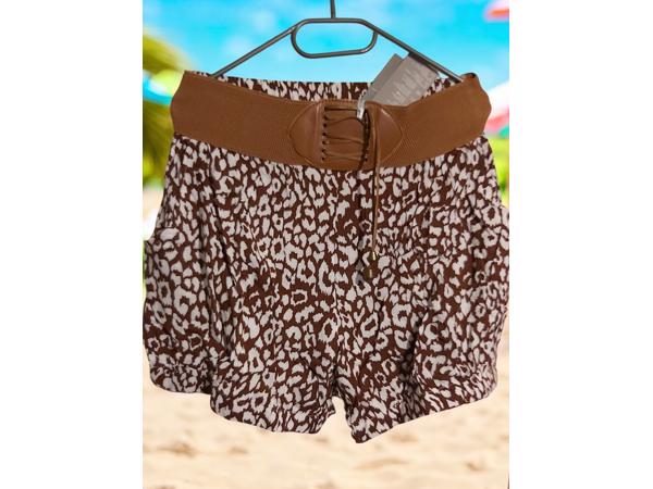 Korte broek bruin wit L/XL
