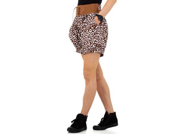 Korte broek bruin wit L/XL