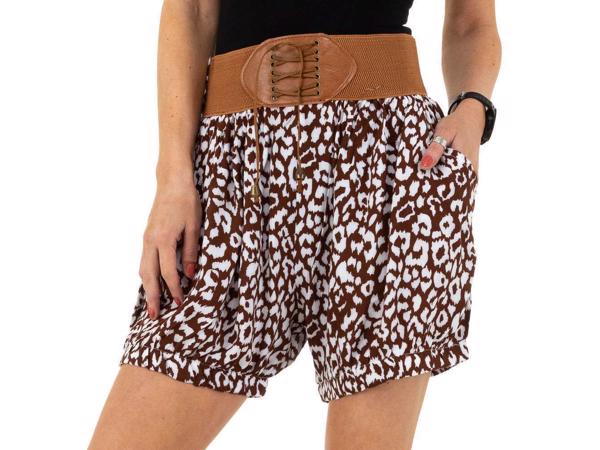 Korte broek bruin wit L/XL