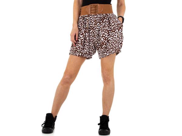 Korte broek bruin wit L/XL