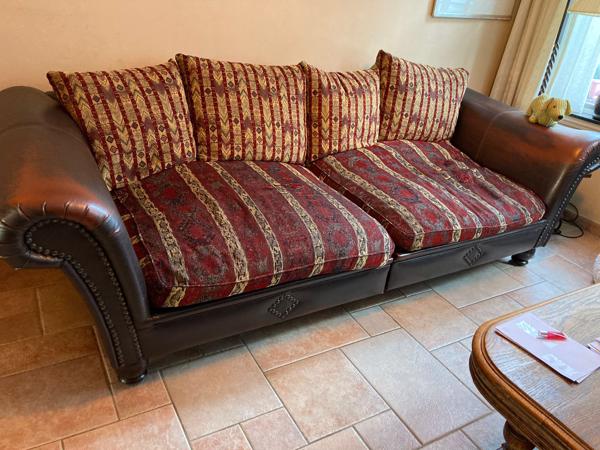 Grote lederen (hang) bank