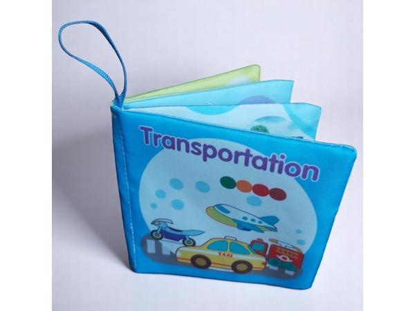 Educatief stoffen knisper babyboekje transport