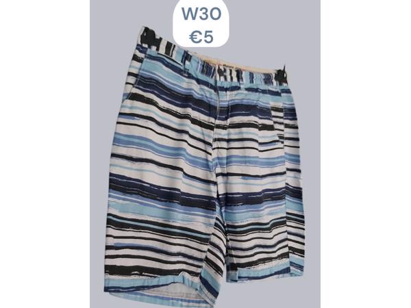 Ature korte broek blauw W30