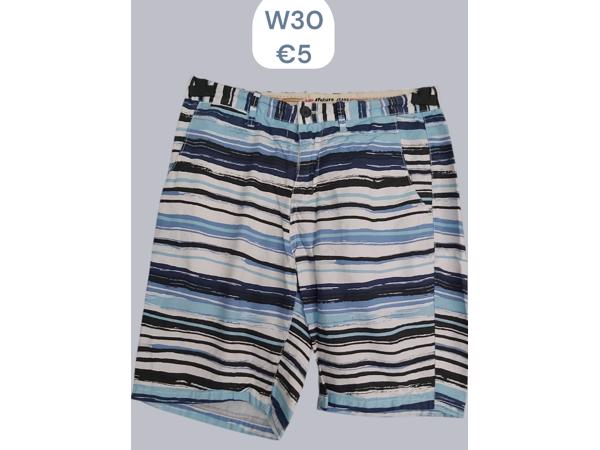 Ature korte broek blauw W30