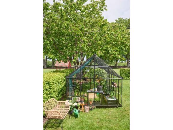 Tuinkas Qube 812, zwart gecoat