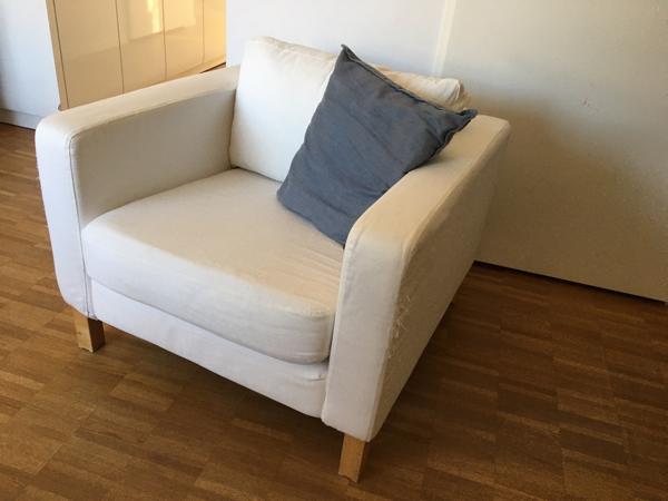 Ikea Karlstad fauteuil wit