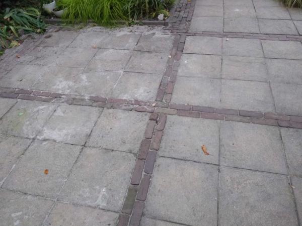 Tuintegels 40x40 en rode klinkers