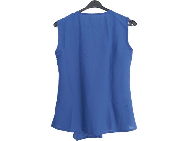 Luchtig mouwloos shirt blauw S