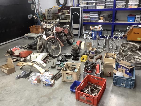 Grote partij bultaco alpina en sherpa onderdelen