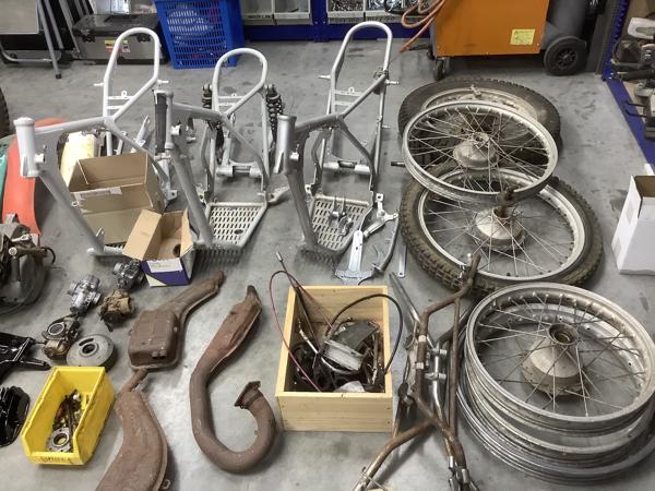 Grote partij bultaco alpina en sherpa onderdelen