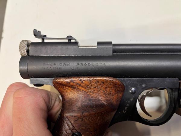 Collectors item Sheridan H9 .20 pomp pistool