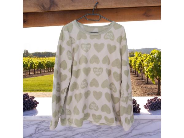 Comfy zachte pyama groen wit XL