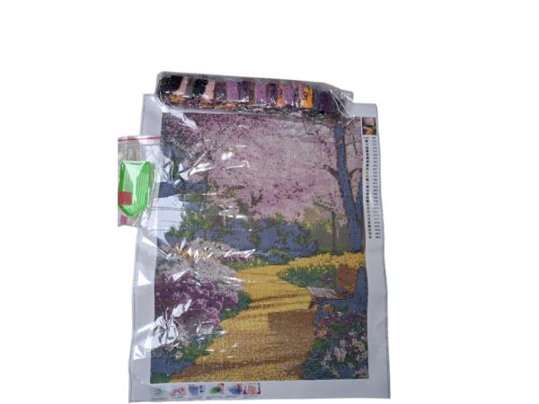 nr 65 Diamond Painting bloemen bos 50x40cm (vierkant)