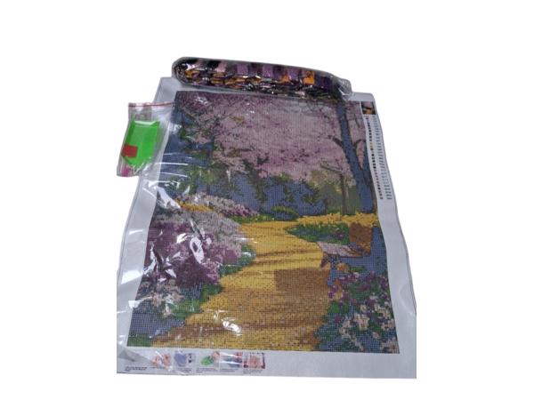 nr 65 Diamond Painting bloemen bos 50x40cm (vierkant)