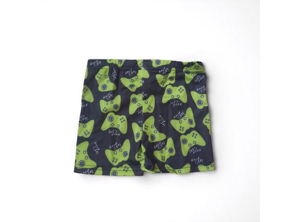 Jongens zwembroek zwart groen 104/110 - 4-5 jaar