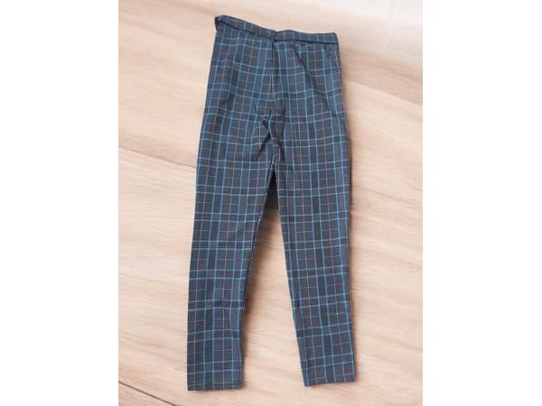 Minilady geruite legging blauw M/L 38/40