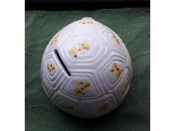 Spaarpot schildpad  ontzettend leuk gedecoreerd van keramiek