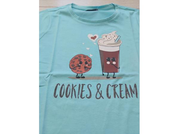 Glo-story t-shirt turquoise cookies & cream 152