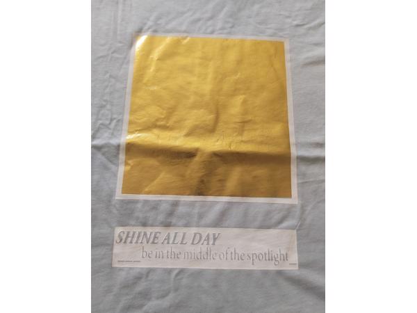 Glo-Story t-shirt Shine all day lichtblauw XL/42