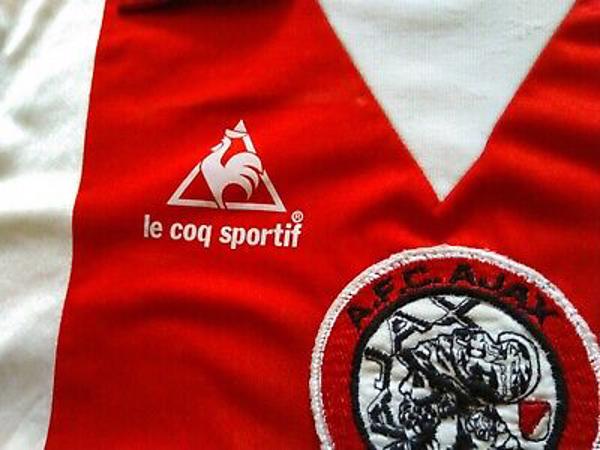 2 Ajax hirts le coq sportif! Jaren 80 Maat L en M z.g.a.n.